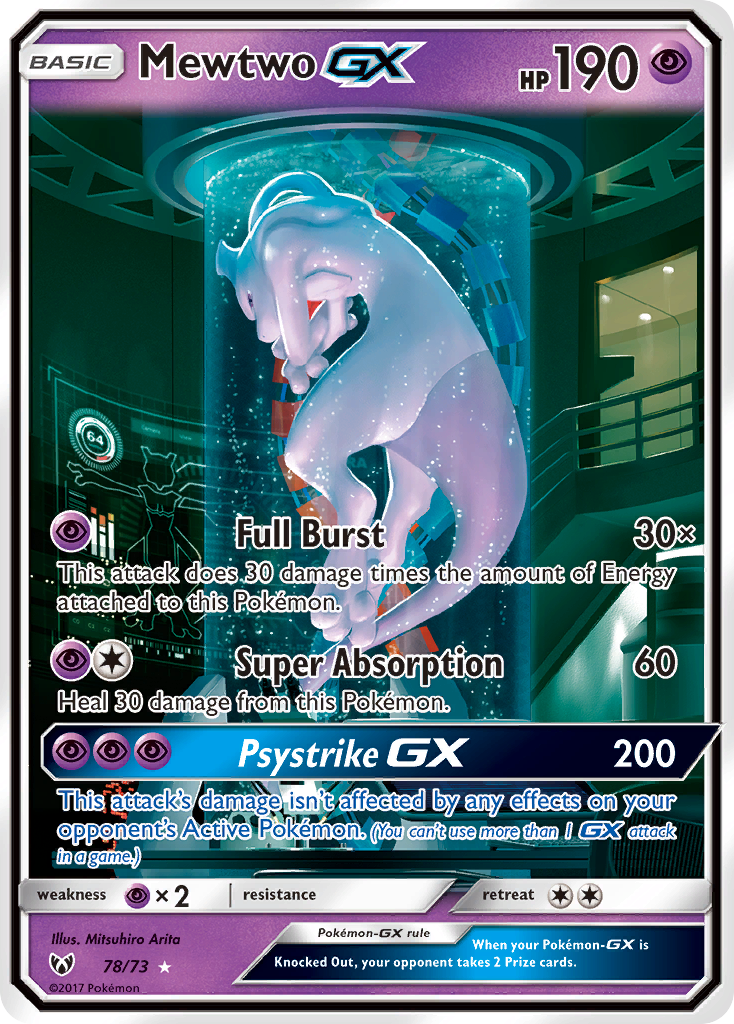 Mewtwo GX (78/73) [Sun & Moon: Shining Legends] | Gamers Paradise