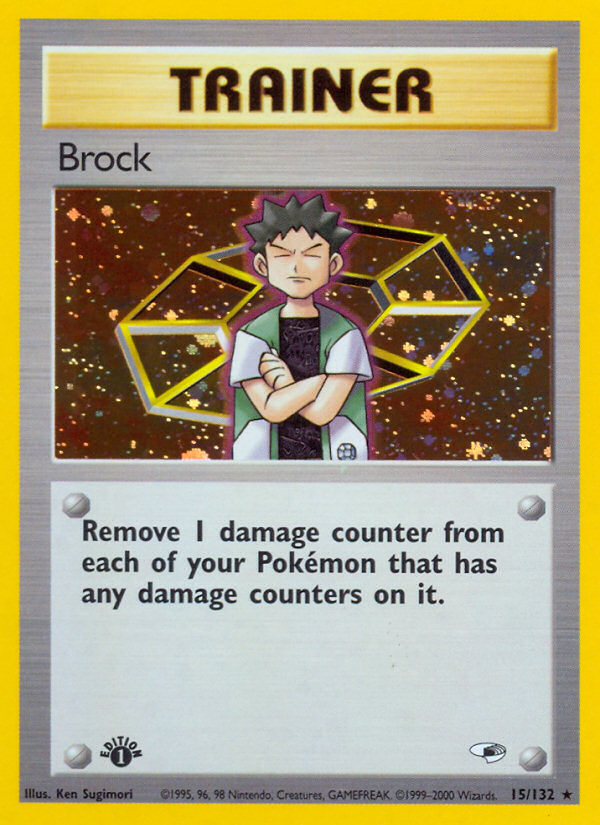 Brock (15/132) [Gym Heroes 1st Edition] | Gamers Paradise