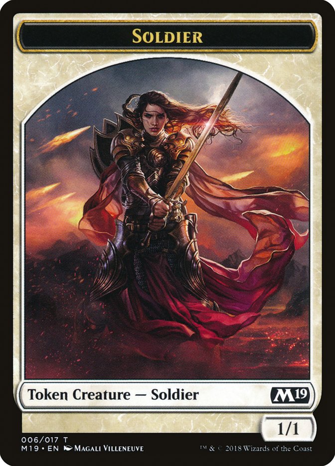 Soldier Token [Core Set 2019 Tokens] | Gamers Paradise