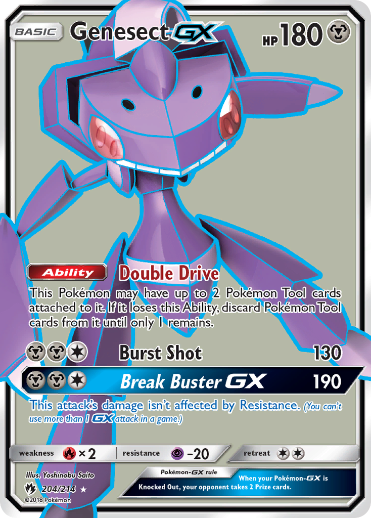 Genesect GX (204/214) [Sun & Moon: Lost Thunder] | Gamers Paradise