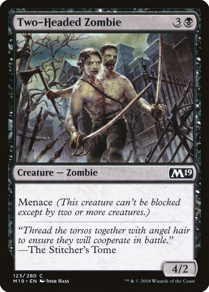 Two-Headed Zombie [Core Set 2019] | Gamers Paradise