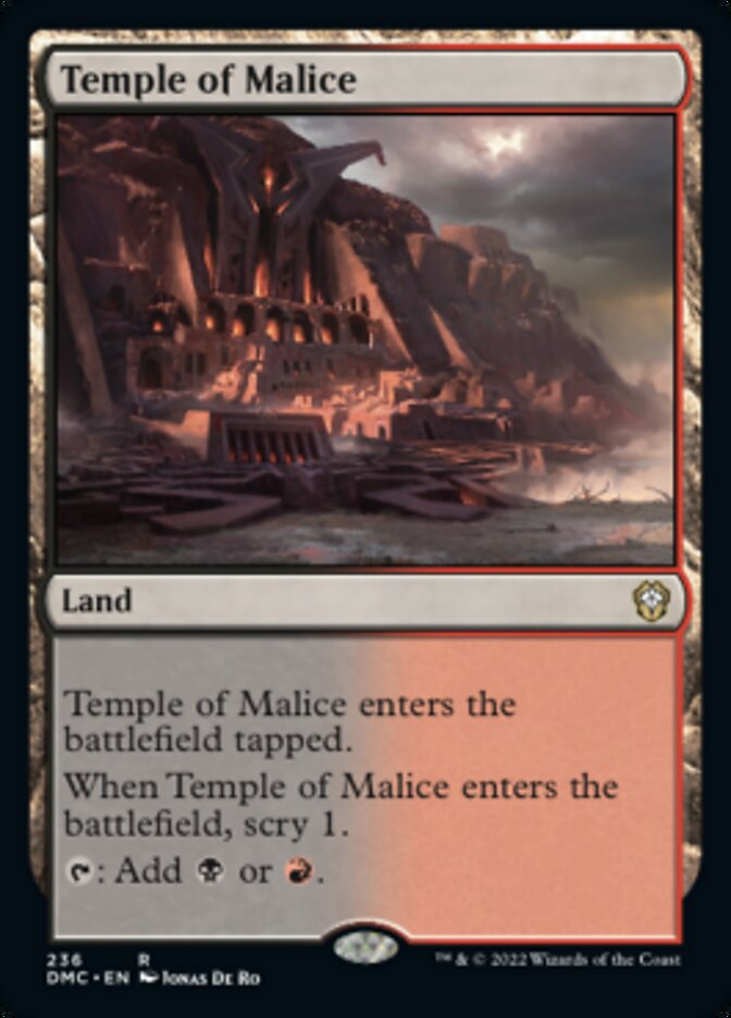 Temple of Malice [Dominaria United Commander] | Gamers Paradise