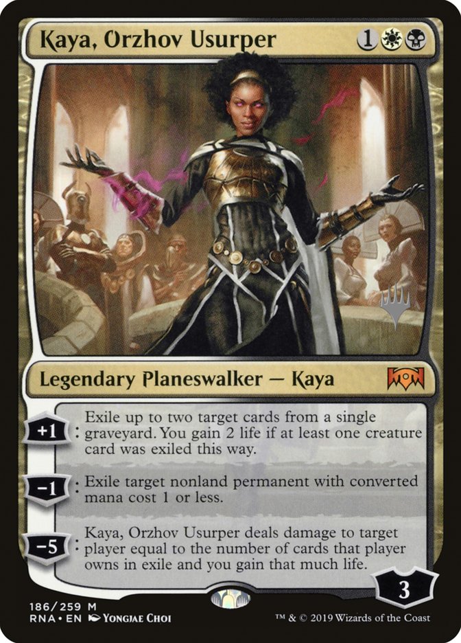 Kaya, Orzhov Usurper (Promo Pack) [Ravnica Allegiance Promos] | Gamers Paradise