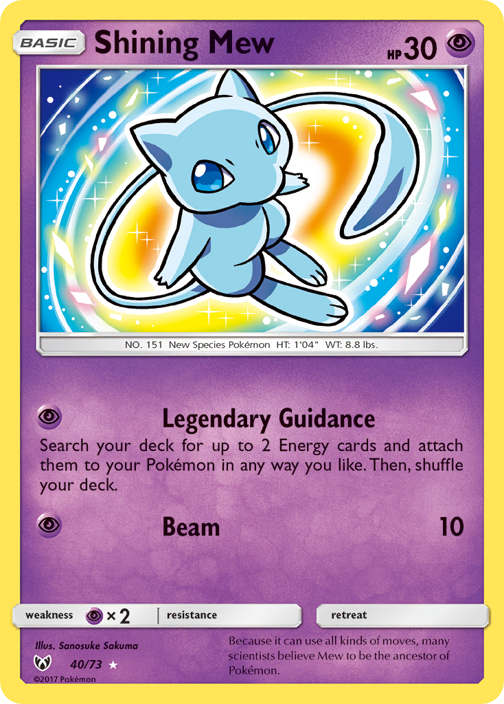 Shining Mew (40/73) [Sun & Moon: Shining Legends] | Gamers Paradise