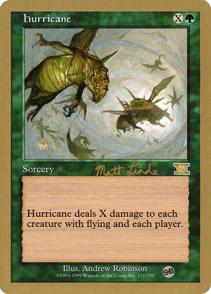 Hurricane (Matt Linde) (SB) [World Championship Decks 1999] | Gamers Paradise