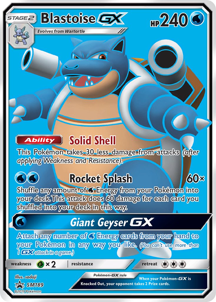 Blastoise GX (SM189) [Sun & Moon: Black Star Promos] | Gamers Paradise