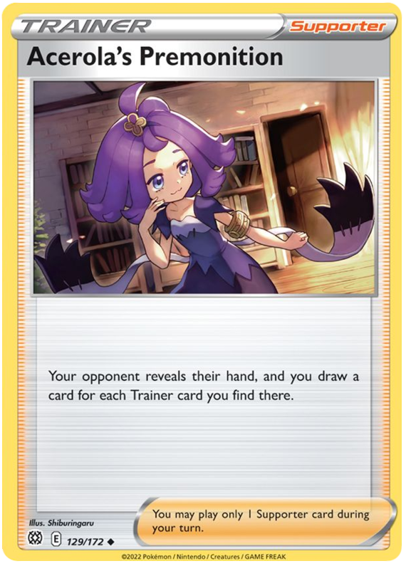 Acerola's Premonition (129/172) [Sword & Shield: Brilliant Stars] | Gamers Paradise