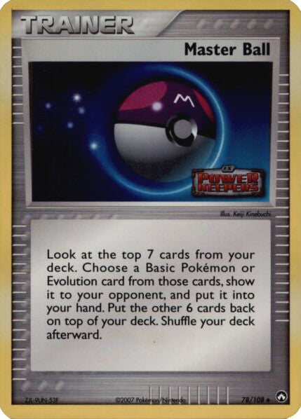 Master Ball (78/108) (Stamped) [EX: Power Keepers] | Gamers Paradise