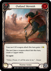 Outland Skirmish (Red) [EVR066] (Everfest)  1st Edition Rainbow Foil | Gamers Paradise
