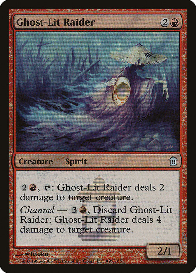 Ghost-Lit Raider [Saviors of Kamigawa Promos] | Gamers Paradise