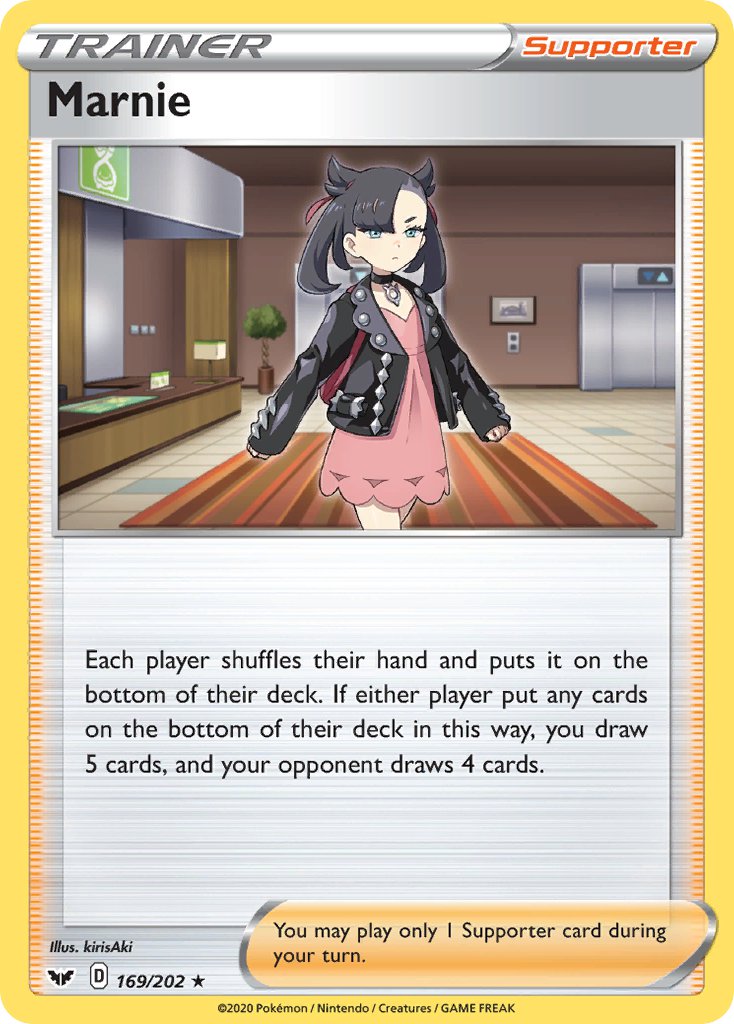 Marnie (169/202) (Theme Deck Exclusive) [Sword & Shield: Base Set] | Gamers Paradise