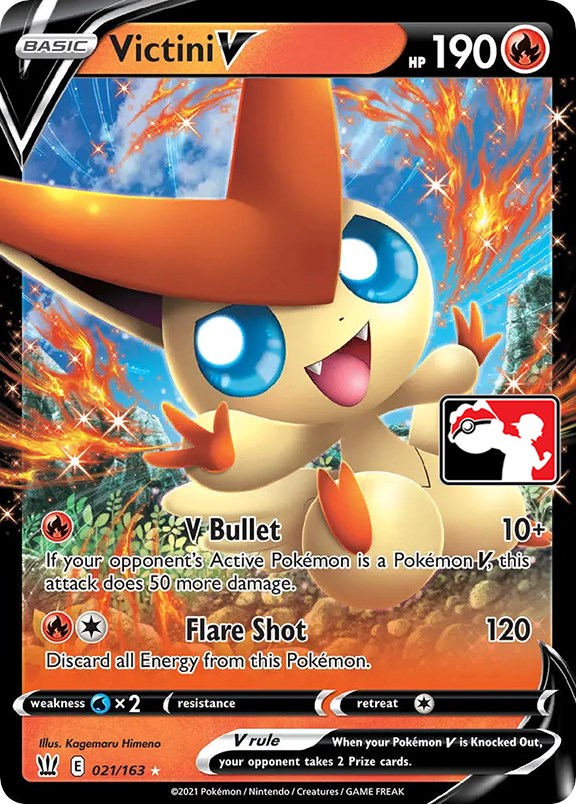 Victini V (021/163) [Prize Pack Series One] | Gamers Paradise
