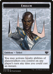 Teferi, Temporal Archmage Emblem // Zombie (011/036) Double-Sided Token [Commander 2014 Tokens] | Gamers Paradise