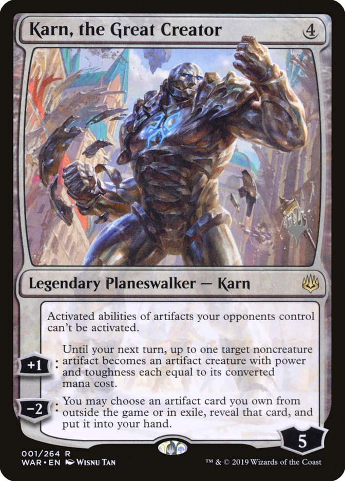 Karn, the Great Creator (Promo Pack) [War of the Spark Promos] | Gamers Paradise