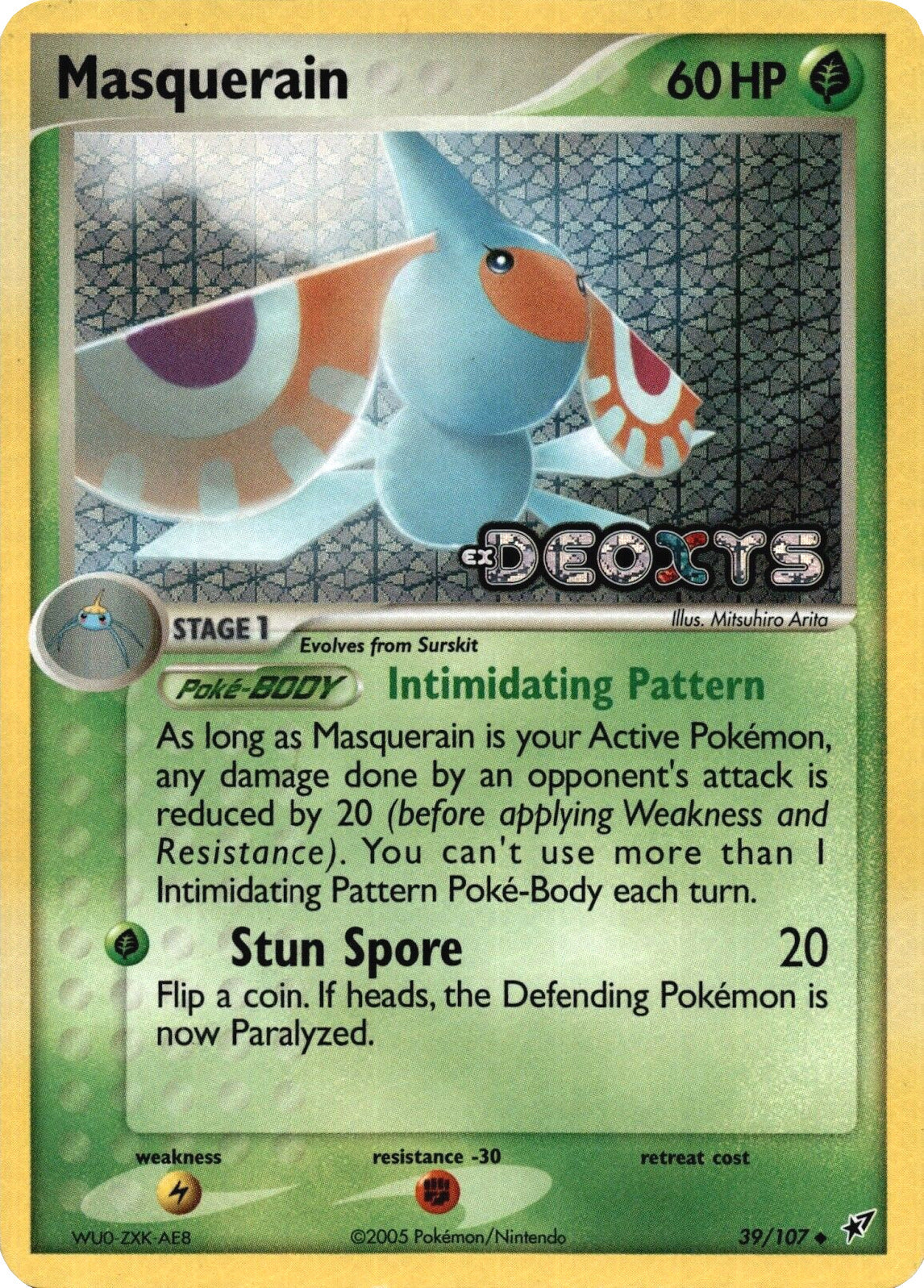 Masquerain (39/107) (Stamped) [EX: Deoxys] | Gamers Paradise