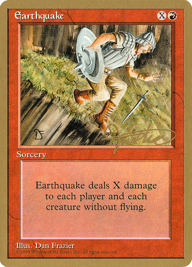 Earthquake (Mark Justice) [Pro Tour Collector Set] | Gamers Paradise