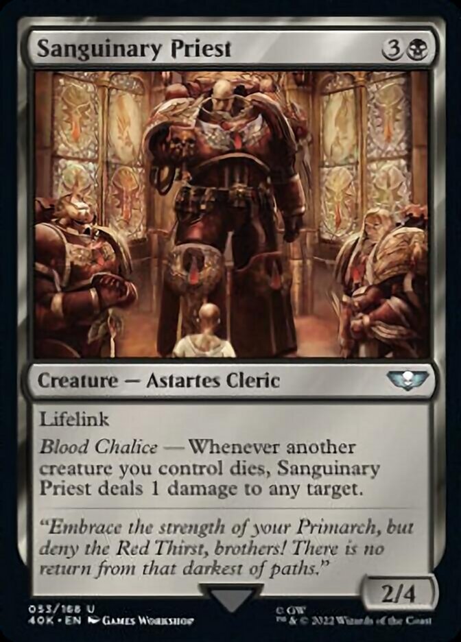 Sanguinary Priest (Surge Foil) [Universes Beyond: Warhammer 40,000] | Gamers Paradise
