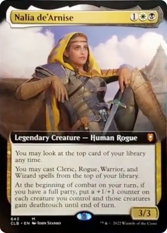 Nalia de'Arnise (Extended Art) [Commander Legends: Battle for Baldur's Gate] | Gamers Paradise