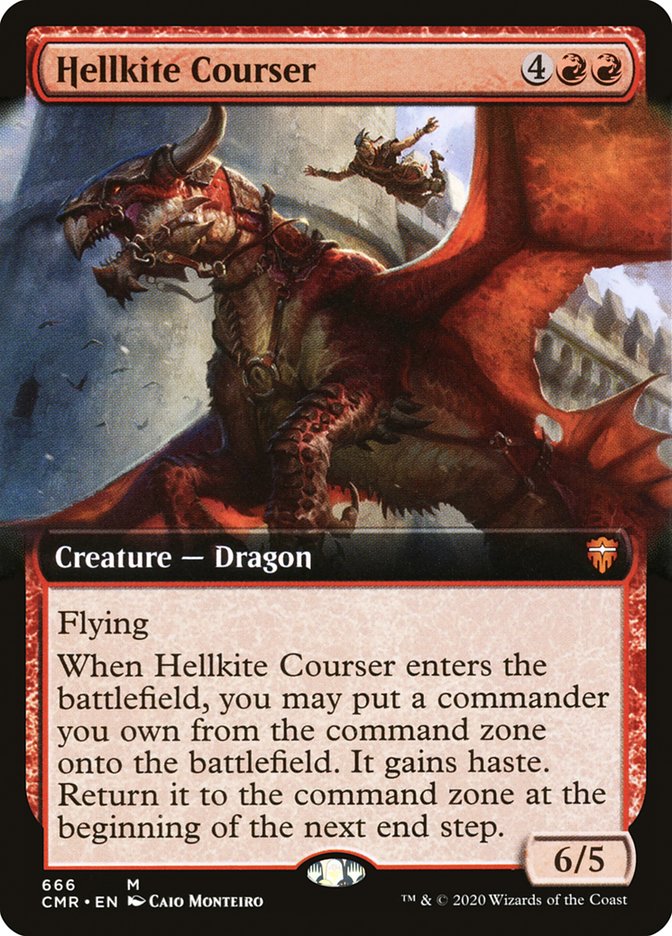 Hellkite Courser (Extended Art) [Commander Legends] | Gamers Paradise