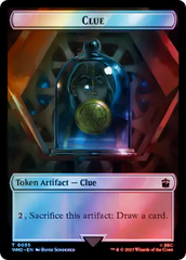 Copy // Clue (0055) Double-Sided Token (Surge Foil) [Doctor Who Tokens] | Gamers Paradise