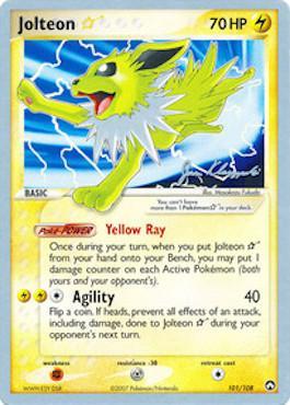 Jolteon Star (101/108) (Psychic Lock - Jason Klaczynski) [World Championships 2008] | Gamers Paradise