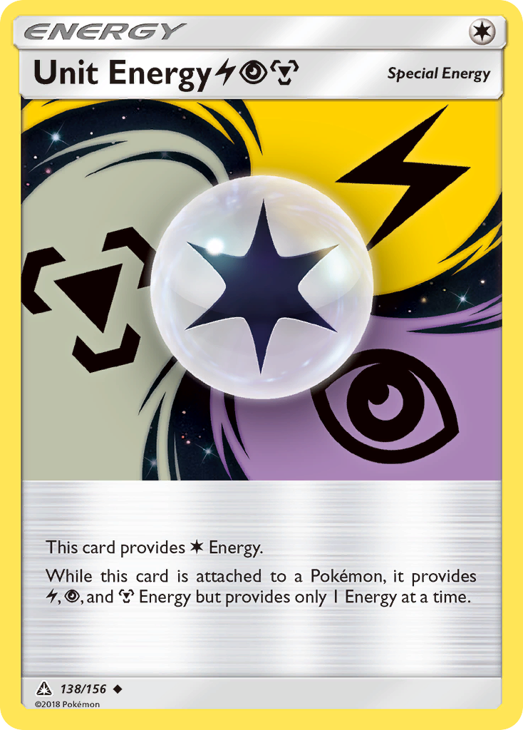 Unit Energy (138/156) (Lightning, Psychic, Metal) [Sun & Moon: Ultra Prism] | Gamers Paradise