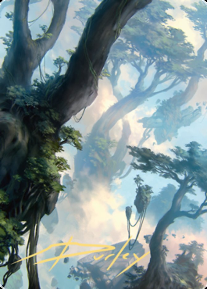 Forest 1 Art Card (Gold-Stamped Signature) [Zendikar Rising Art Series] | Gamers Paradise