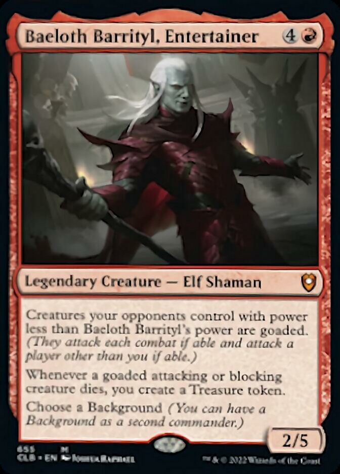 Baeloth Barrityl, Entertainer [Commander Legends: Battle for Baldur's Gate] | Gamers Paradise