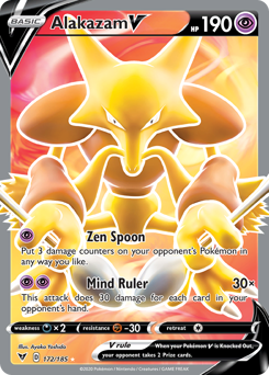 Alakazam V (172/185) [Sword & Shield: Vivid Voltage] | Gamers Paradise