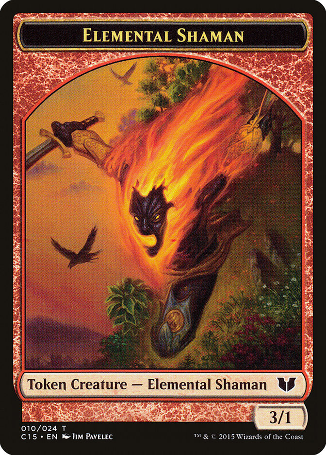 Elemental Shaman // Shapeshifter Double-Sided Token [Commander 2015 Tokens] | Gamers Paradise