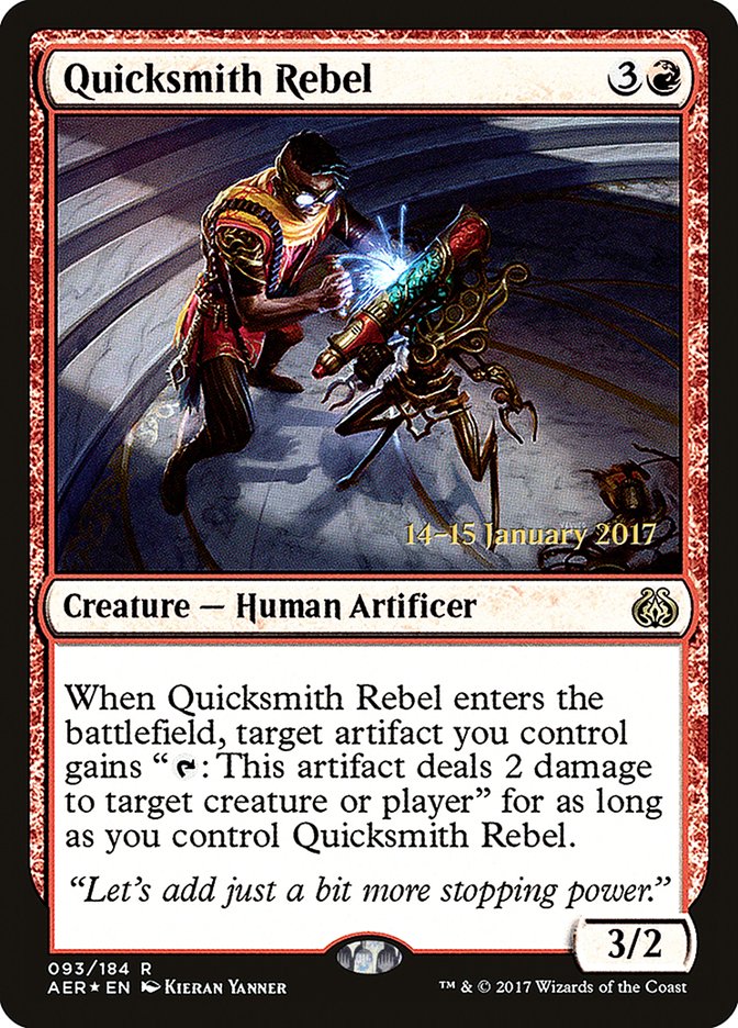 Quicksmith Rebel [Aether Revolt Prerelease Promos] | Gamers Paradise