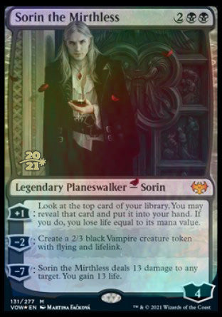 Sorin the Mirthless [Innistrad: Crimson Vow Prerelease Promos] | Gamers Paradise