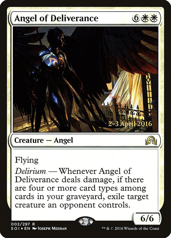 Angel of Deliverance [Shadows over Innistrad Prerelease Promos] | Gamers Paradise