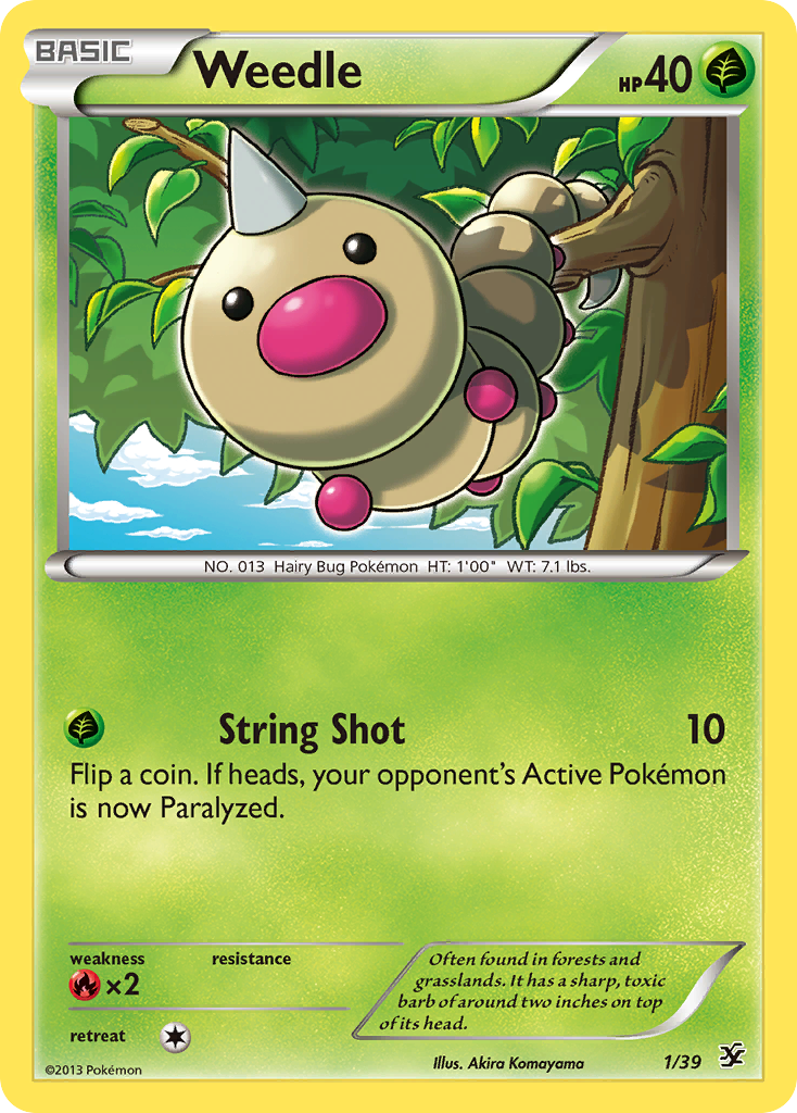 Weedle (1/39) [XY: Kalos Starter Set] | Gamers Paradise