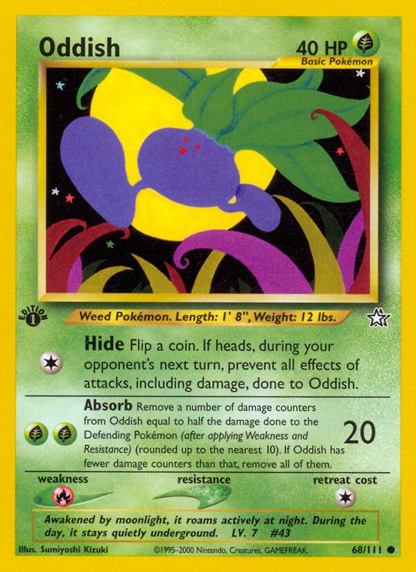 Oddish (68/111) [Neo Genesis 1st Edition] | Gamers Paradise