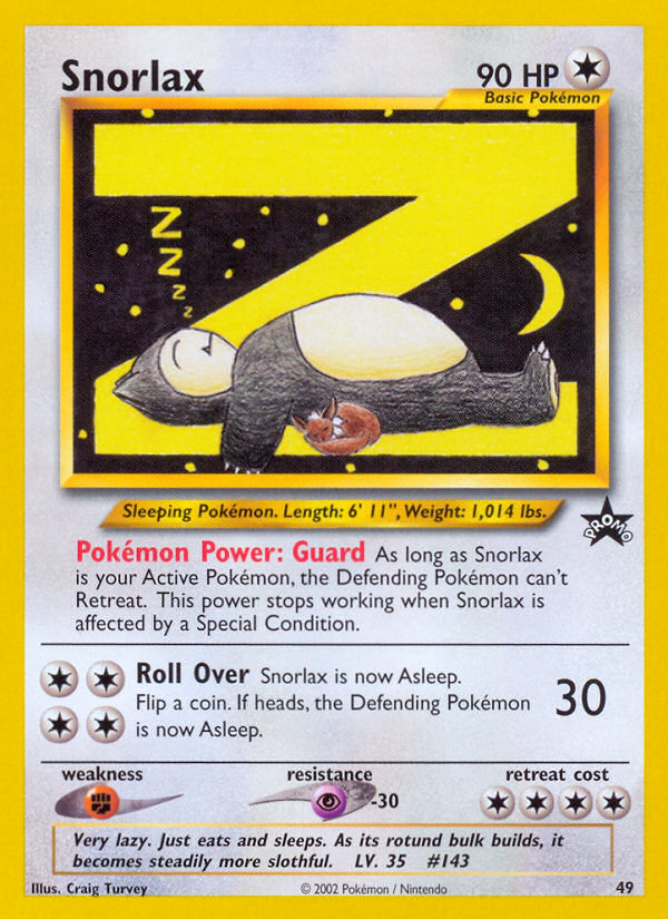 Snorlax (49) [Wizards of the Coast: Black Star Promos] | Gamers Paradise