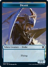 Drake // Hydra Double-Sided Token [Zendikar Rising Tokens] | Gamers Paradise