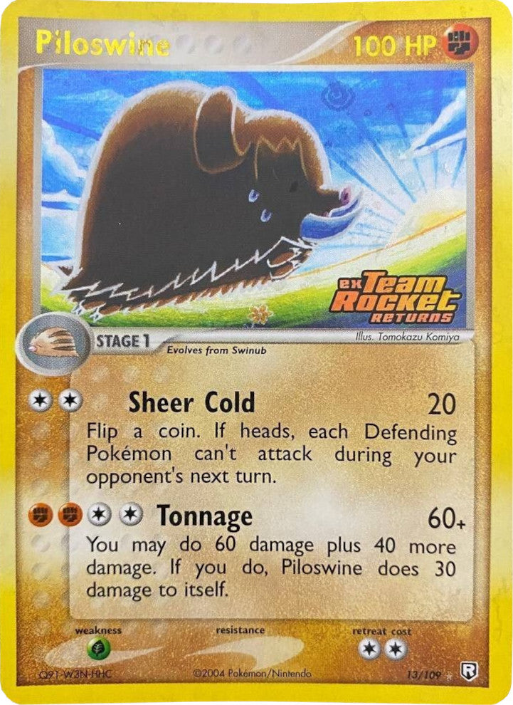 Piloswine (13/109) (Stamped) [EX: Team Rocket Returns] | Gamers Paradise