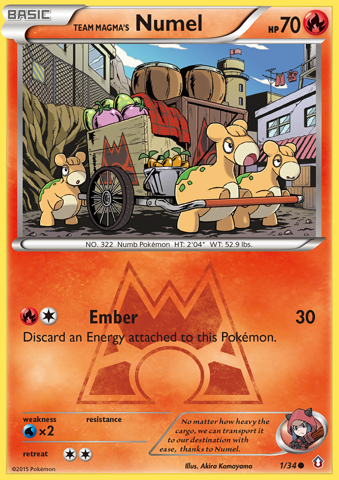 Team Magma's Numel (1/34) [XY: Double Crisis] | Gamers Paradise