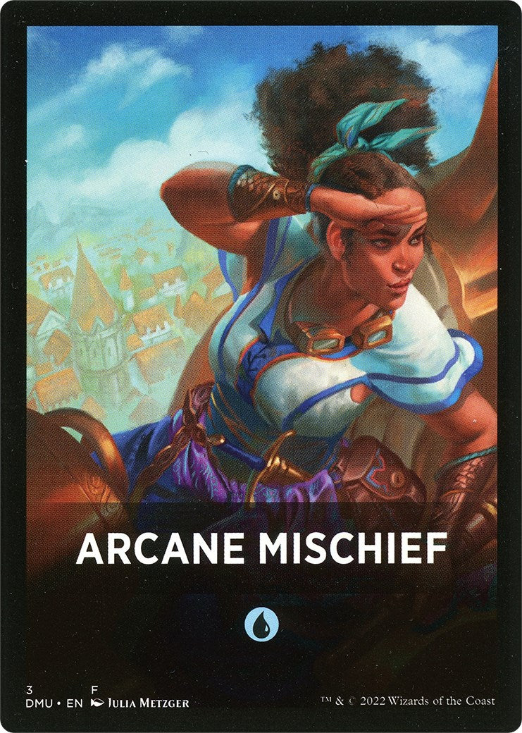 Arcane Mischief Theme Card [Dominaria United Tokens] | Gamers Paradise