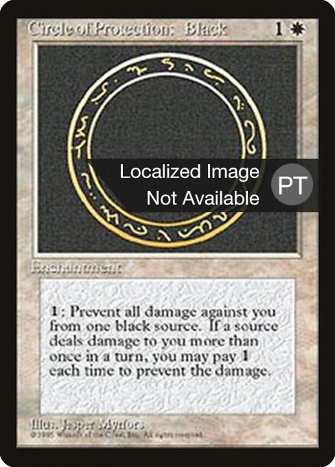 Circle of Protection: Black [Fourth Edition (Foreign Black Border)] | Gamers Paradise