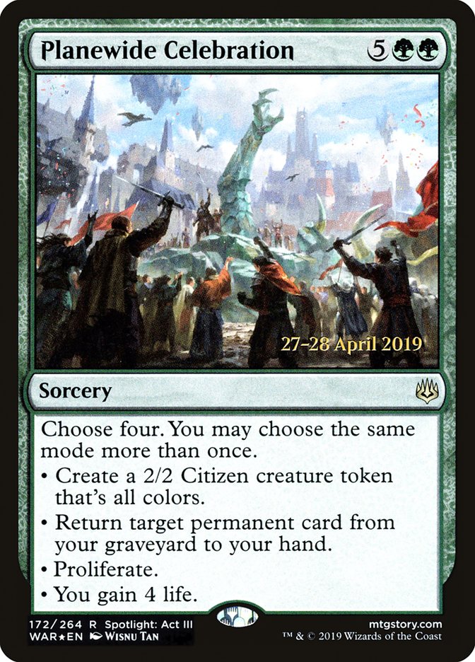 Planewide Celebration [War of the Spark Prerelease Promos] | Gamers Paradise