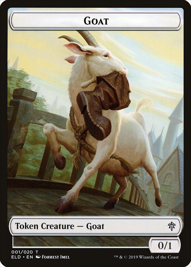 Goat Token [Throne of Eldraine Tokens] | Gamers Paradise