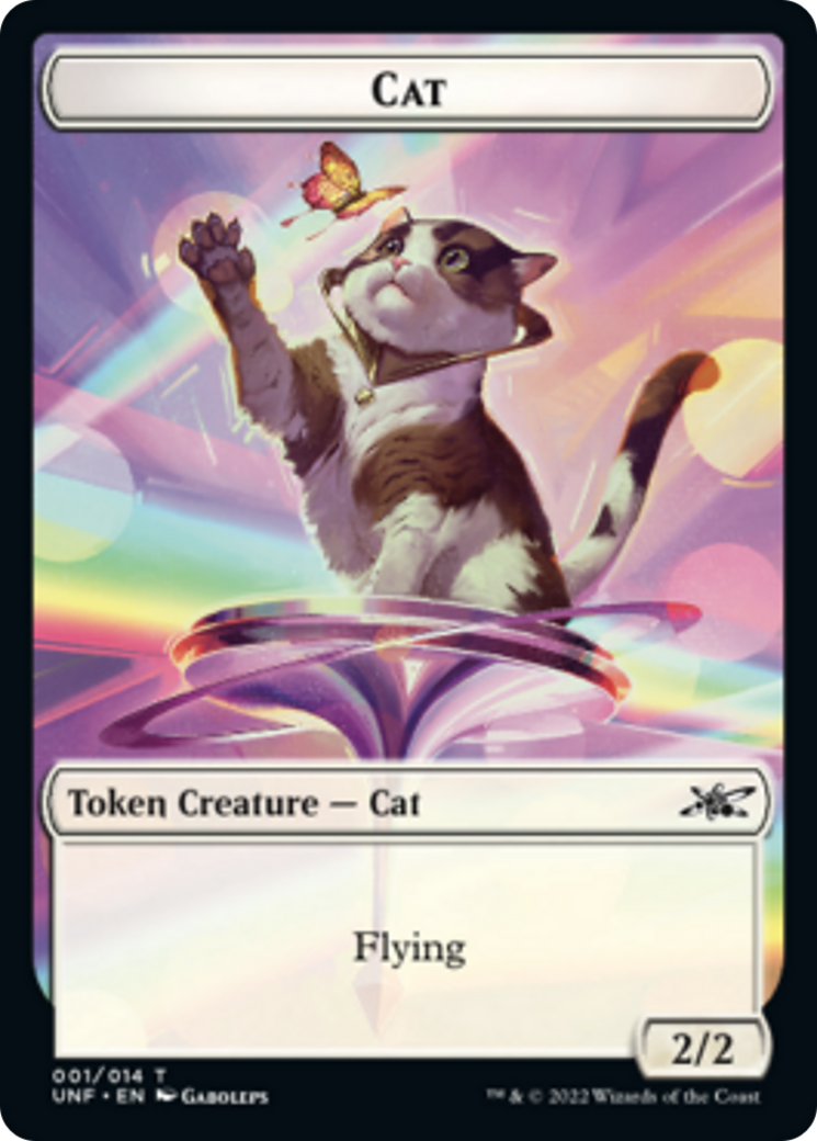 Cat // Food (10) Double-Sided Token [Unfinity Tokens] | Gamers Paradise