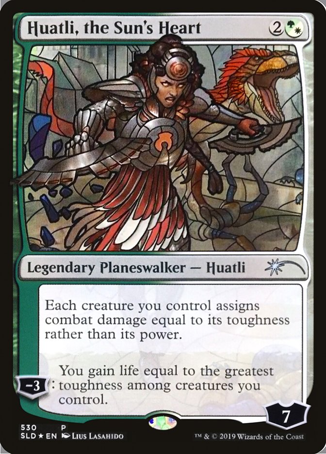 Huatli, the Sun's Heart (Stained Glass) [Secret Lair Drop Promos] | Gamers Paradise