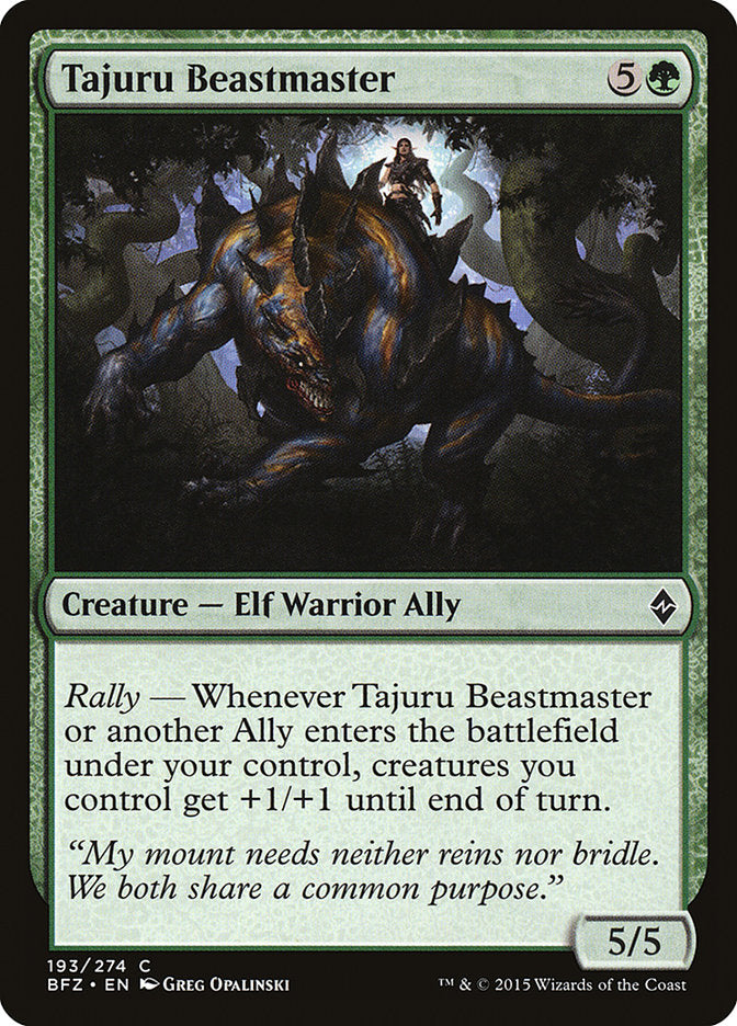 Tajuru Beastmaster [Battle for Zendikar] | Gamers Paradise