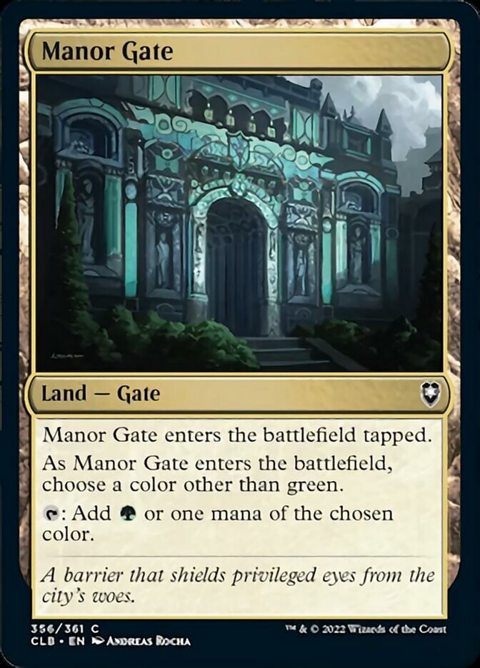 Manor Gate [Commander Legends: Battle for Baldur's Gate] | Gamers Paradise