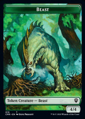 Beast (18) // Beast (19) Double-Sided Token [Commander Legends Tokens] | Gamers Paradise