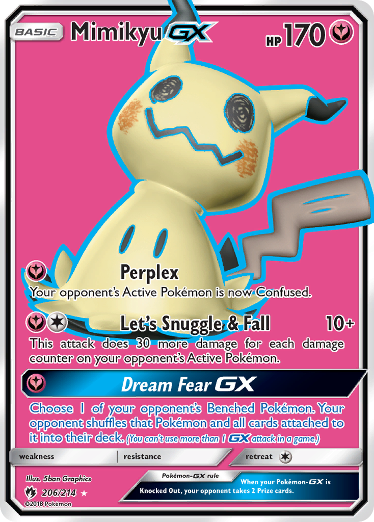 Mimikyu GX (206/214) [Sun & Moon: Lost Thunder] | Gamers Paradise