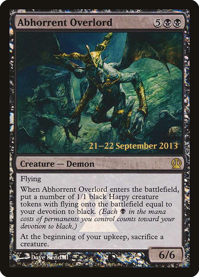 Abhorrent Overlord [Theros Prerelease Promos] | Gamers Paradise
